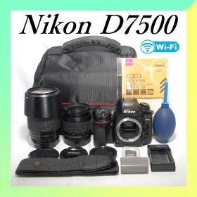 ✨Nikon D7500✨ダブルレンズ✨Wi-Fi搭載✨超望遠✨一眼レフ