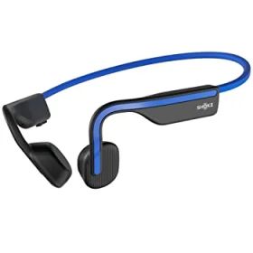 Bluetooth 5.1 SHOKZ OpenMove 骨伝導イヤホン 公式ストア正規品 ワイヤレスイヤホン Zoomなどリモート会議 テレワーク 在宅勤務 6時間使用可能 環境音聞き取り 2年保証 ブルーJu