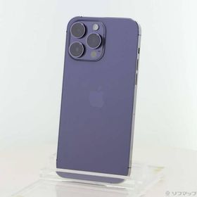 〔中古〕Apple(アップル) iPhone14 Pro Max 1TB ディープパープル MQ9N3J／A SIMフリー〔368-ud〕