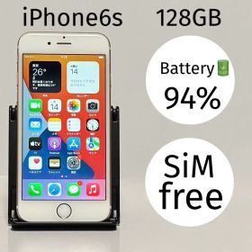 iPhone6s 128GB バッテリー最大容量94% 充電器付き エアドロ