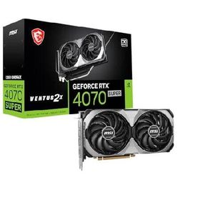 MSI (エムシー) GeForce RTX 4070 SUPER 12G VENTUS 2X OC グラフィックカード - NVIDIA GeForce RTX 4070 SUPER GPU 12GB GDDR6X 192ビットメモリ 21Gbps PCI E