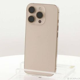〔中古〕Apple(アップル) iPhone16 Pro 128GB デザートチタニウム MYMX3J／A SIMフリー〔377-ud〕