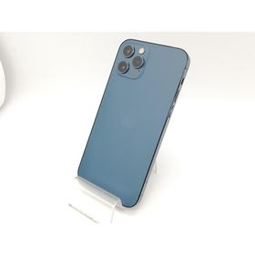 【中古】Apple docomo 【SIMロック解除済み】 iPhone 12 Pro 256GB パシフィックブルー MGMD3J/A【アリオ倉敷】保証期間１ヶ月【ランクC】
