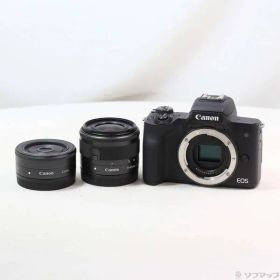 ソフマップ 〔中古品〕 EOS Kiss M2 ダブルレンズキット ブラック【258】
