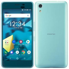 SIMフリー DIGNO J 704KC スマートフォン 本体 アクアブルー