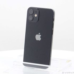 (中古)Apple iPhone12 mini 64GB ブラック NGA03J/A SIMフリー(368-ud)