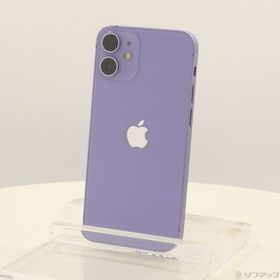 (中古)Apple iPhone12 mini 64GB パープル MJQC3J/A SIMフリー(269-ud)