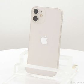 (中古)Apple iPhone12 mini 128GB ホワイト MGDM3J/A SIMフリー(198-ud)