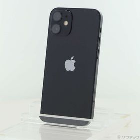 (中古)Apple iPhone12 mini 64GB ブラック MGA03J/A SIMフリー(377-ud)