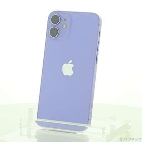 (中古)Apple iPhone12 mini 128GB パープル MJQD3J/A SIMフリー(196-ud)