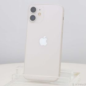(中古)Apple iPhone12 mini 64GB ホワイト MGA63J/A SIMフリー(247-ud)