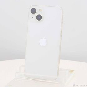 〔中古〕Apple(アップル) iPhone13 128GB スターライト MLND3J／A SIMフリー〔258-ud〕