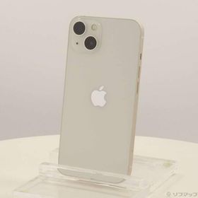 〔中古〕Apple(アップル) iPhone13 128GB スターライト MLND3J／A SIMフリー〔377-ud〕