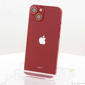 〔中古〕Apple(アップル) iPhone13 256GB プロダクトレッド MLNL3J／A SIMフリー〔368-ud〕