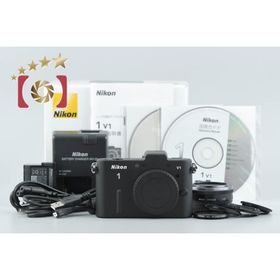 【中古】Nikon ニコン 1 V1 薄型レンズキット ブラック シャッター回数僅少 元箱付き