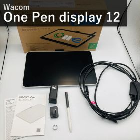 Wacom ワコム 液晶ペンタブレット One Pen display 12 DTC121W4D ホワイト 11.6インチ 4096筆圧 液タブ HDMI USB-A 3in1ケーブル付 PC/Mac/Chromebook/Android対応 国内正規品
