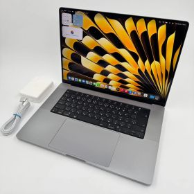 【送料無料】Apple MacBook Pro 16(2021, A2485) M1 Max / RAM 64GB / SSD 2TB / スペースグレー / 充放電回数 : 510 [MC219]