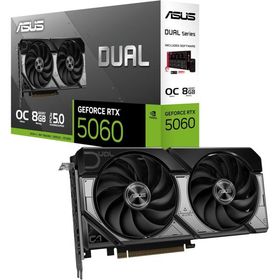 送料無料 ASUS DUAL-RTX5060-O8G Dual GeForce RTX 5060 8GB GDDR7 OC Edition PCI Express対応ビデオカード 並行輸入品 当店二年保証