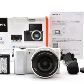 良品★SONY α5000 パワーズームレンズキット ホワイト #777