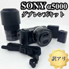 【訳アリ】SONY α5000Y ダブルレンズキット ブラック 一眼レフカメラ