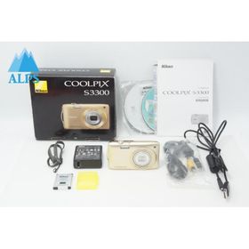 美品 Nikon ニコン COOLPIX S3300 コンパクトデジタルカメラ スイートゴールド 元箱付 260702c【アルプスカメラ】