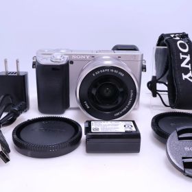 【5,340回 良品】SONY α6400 パワーズームレンズキット(同梱レンズ:SELP1650) シルバー ILCE-6400L SAPS-C ミラーレス一眼カメラ