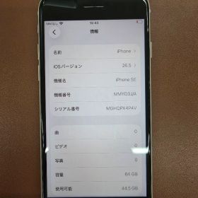 Apple iPhone SE第3世代 64GB ホワイト 本体