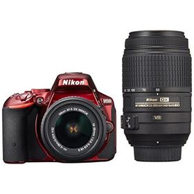Nikon デジタル一眼レフカメラ D5500 ダブルズームキット レッド 2416万画素 3.2型液晶 タッチパネル D5500WZRD