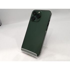 【中古】Apple docomo 【SIMフリー】 iPhone 13 Pro 128GB アルパイングリーン MNDX3J/A【浜松駅前】保証期間１ヶ月【ランクC】