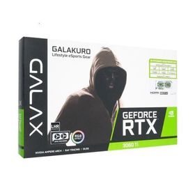 【中古】玄人志向グラボ GALAKURO GK-RTX3060Ti-E8GB/WHITE/LHR PCIExp 8GB 元箱あり
