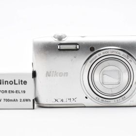 ★動作品★ ニコン Nikon COOLPIX S3600 シルバー コンパクトデジタルカメラ【8倍ズーム】 #0864A