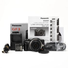 1500＜良品＞ パナソニック ミラーレス一眼カメラ LUMIX GF3 レンズキット エスプリブラック DMC-GF3C-K
