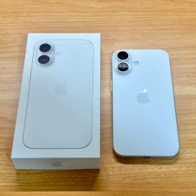 極美品 iPhone16 128gb本体 ホワイト フィルム付き