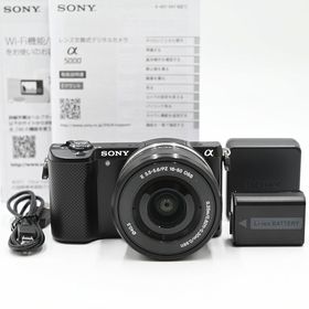 SONY ソニー ミラーレス一眼 α5000 パワーズームレンズキット ブラック ミラーレス一眼レフカメラ