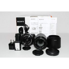 【中古】SONY α5000 ダブルズームレンズキット(ブラック／デジタル一眼)