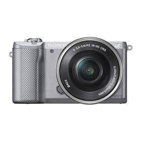 SONY ミラーレス一眼 α5000 パワーズームレンズキット シルバー ILCE-5000(中古品)