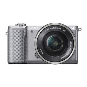 【中古】SONY ミラーレス一眼 α5000 パワーズームレンズキット シルバー ILCE-5000L-S