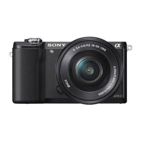 SONY ミラーレス一眼 α5000 パワーズームレンズキット ブラック ILCE-5000(中古品)