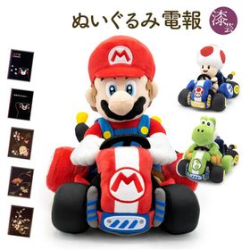 祝電 誕生日 「マリオカート ワールド ぬいぐるみ」 漆芸電報セット マリオ キノピオ 任天堂 お祝い ギフト プレゼント 結婚式 敬老の日 暑中見舞い