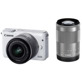 Canon ミラーレス一眼カメラ EOS M10 ダブルズームキット(ホワイト) EF-M15-45mm F3.5-6.3 IS STM EF-M55