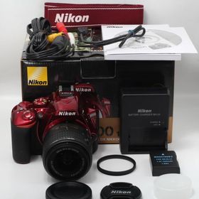 Nikon デジタル一眼レフカメラ D5500 18-55 VRII レンズキット レッド 2416万画素 3.2型液晶 タッチパネル D5500LK18-55RD