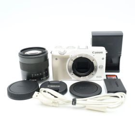 Canon EOS M3 ホワイト レンズキット ミラーレス EF-M18-55mm F3.5-5.6 IS STM 動作確認済 キヤノン #S031001