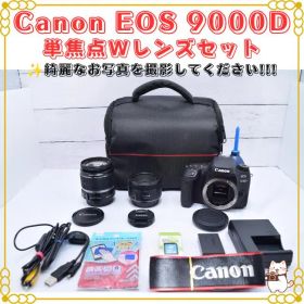 Canon EOS 9000D ダブルレンズセット 単焦点レンズ 綺麗を撮影✨