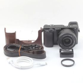 SONY α6000 パワーズームレンズキット ミラーレス E PZ 16-50mm ブラック 動作確認済 ソニー #S00065