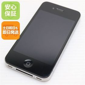 安心保証付 判定○ 美品 iPhone4 16GB ブラック 白ロム 中古本体