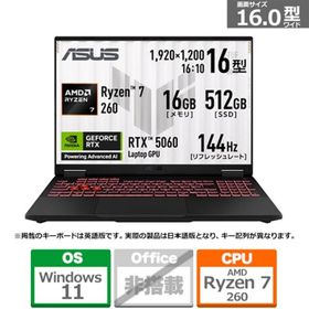 ASUS（エイスース） 16型ゲーミングノートパソコン ASUS TUF Gaming A16 FA608UMI FA608UMI-R7R5060