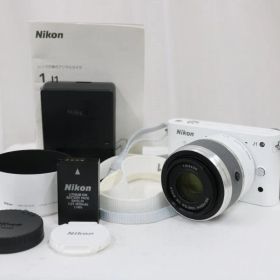 【美品 返品保証】 【シャッター194回】ニコン Nikon 1 J1 ホワイト 30-110mm F3.8-5.6 VR ミラーレス一眼 e15112
