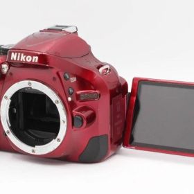 Nikon D5200 ボディ レッド バリアングル液晶 現状品 ♯444