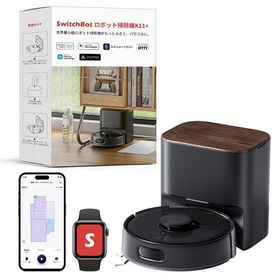 SwitchBot ロボット掃除機 W3003105 K11+ スイッチボット ブラック 吸引タイプ