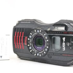 【返品保証】 リコー Ricoh WG-4 ブラック バッテリー付き コンパクトデジタルカメラ e15334